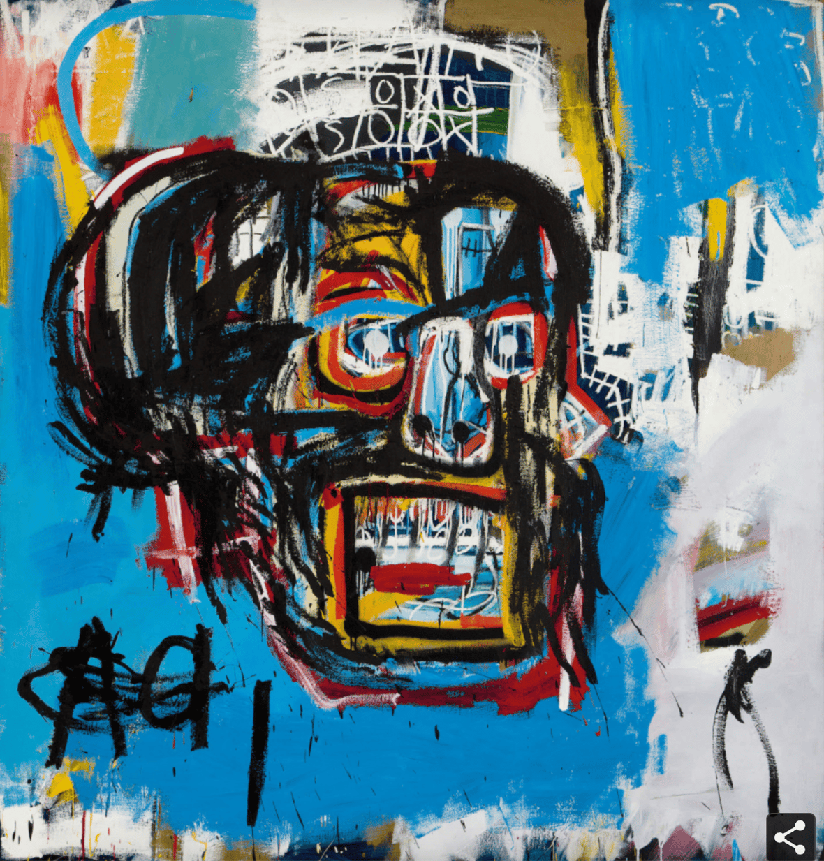 most expensive basquiat paintings, untitled 1982